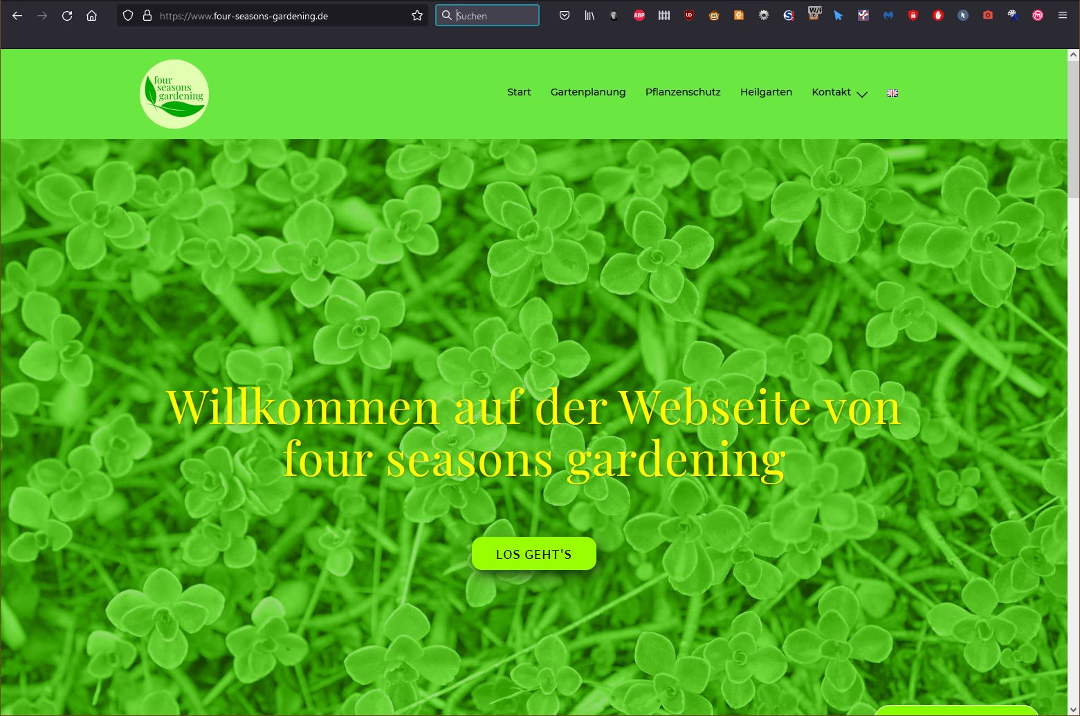 four-seasons-gardening Webdesign